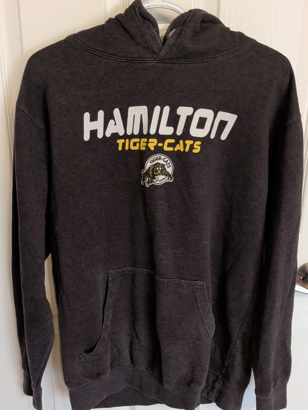 Hamilton Tiger-Cats Vintage Style Graphic Hoodie (Large)